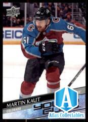 2020-21 UD Series 1 Base Young Guns #217 Martin Kaut RC